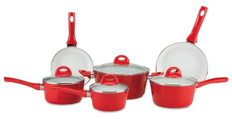 Cerastone PFS1023 10-Piece Ceramic Nonstick Cookware Set