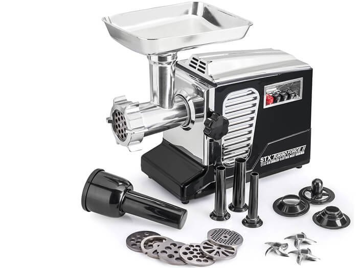 STX Turboforce II Quad Air Cooling Electric Meat Grinder Sausage Stuffer