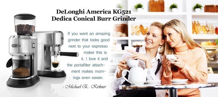 DeLonghi America KG521 Dedica Conical Burr Grinder