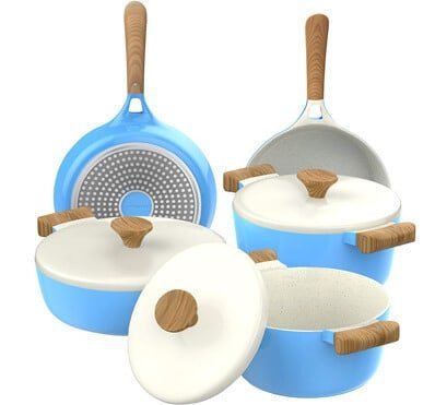 Vremi Piece Ceramic Nonstick Cookware Set