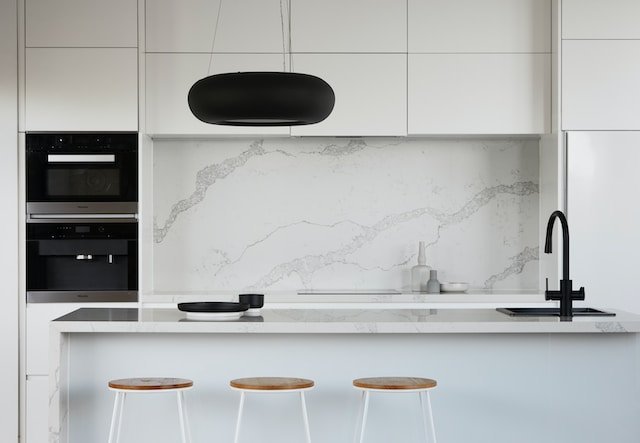 Transform your kitchen: a photo of a modern kitchen countertop.