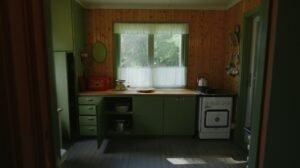 An old kitchen.